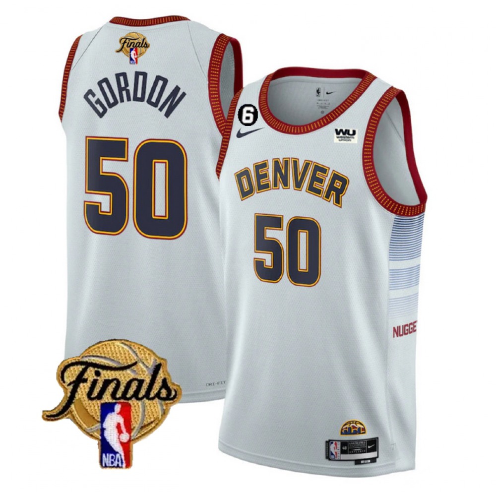 Premium 50 Denver Nuggets White Jersey - - NBA Collection