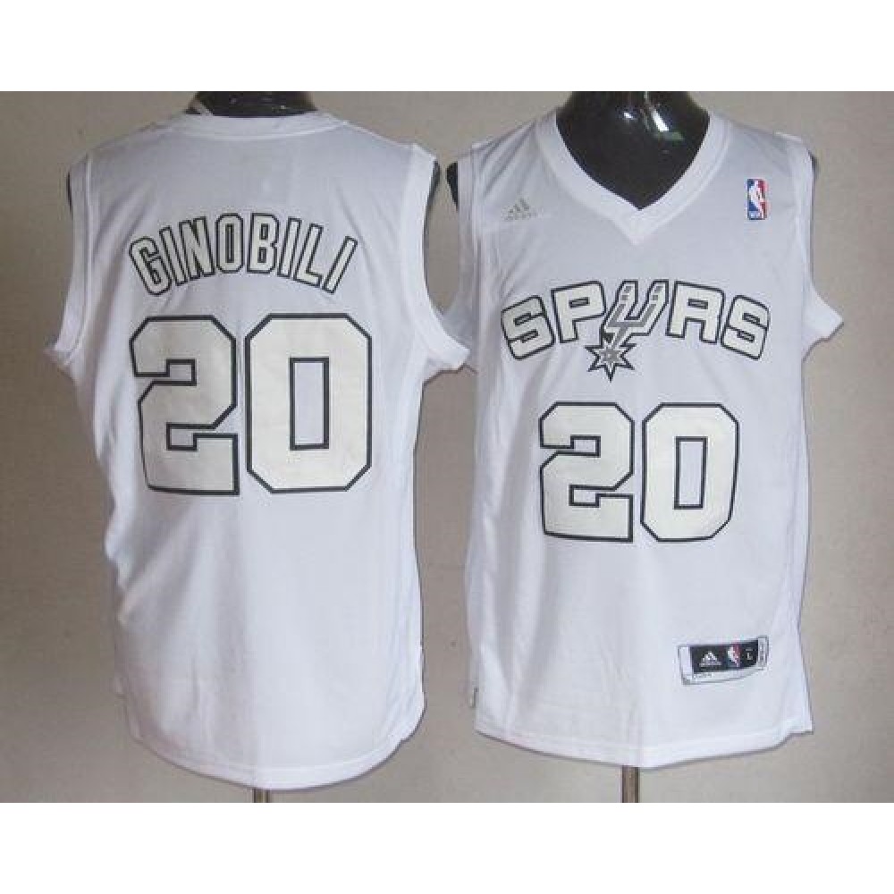 Collector's Item Authentic Men's Spurs #20 Manu White Basketball Jersey