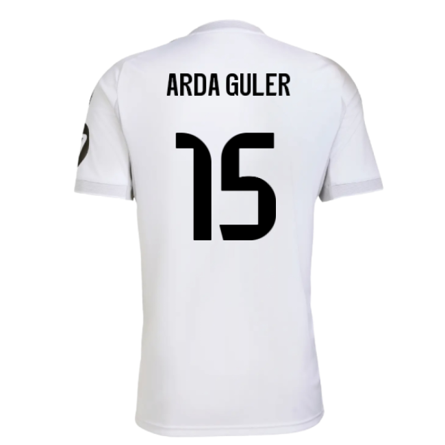 2025-2026 Real Madrid Home Shirt (Arda Guler 15) - Supporter Essent...