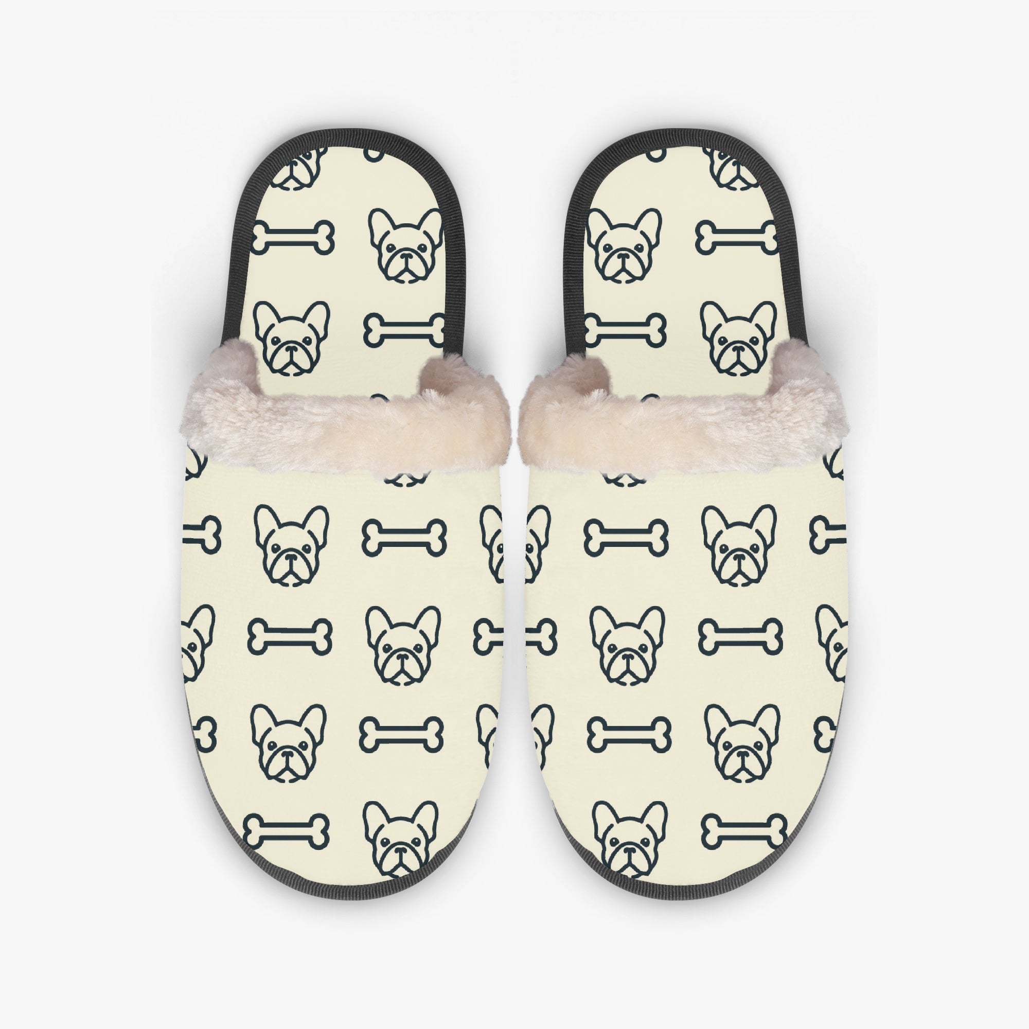 French Bulldog Kingston Cozy Winter Slippers Non-Slip Paw Protection