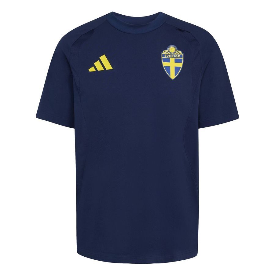 Sweden T Shirt Tiro 26 Travel Team Navy In Multiple Adult Sizes