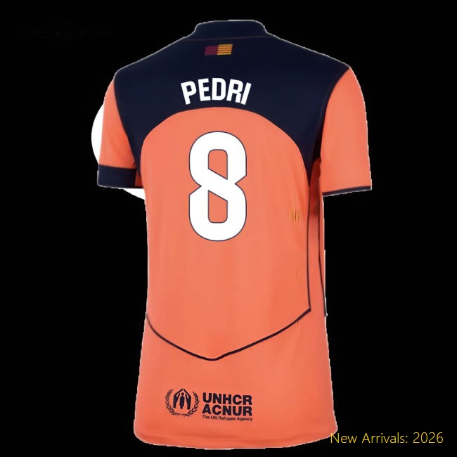 Chic Womens Football Team Pedri Jersey 2025-2026 Flattering