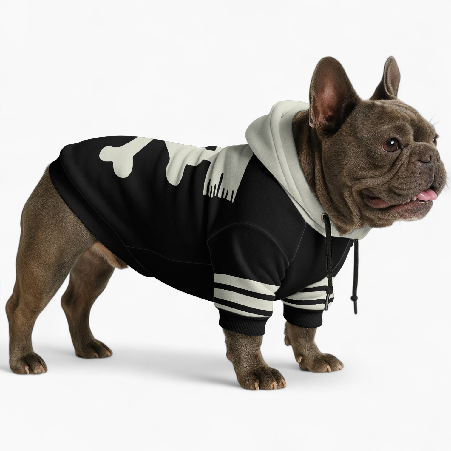 Fashion-Forward Stylish King - Frenchie Hoodie for Casual Outings