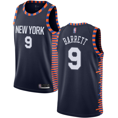 Nike New York Knicks #9 R.J. Barrett Navy Youth NBA Swingman City Edition 2018/19 Jersey Youth