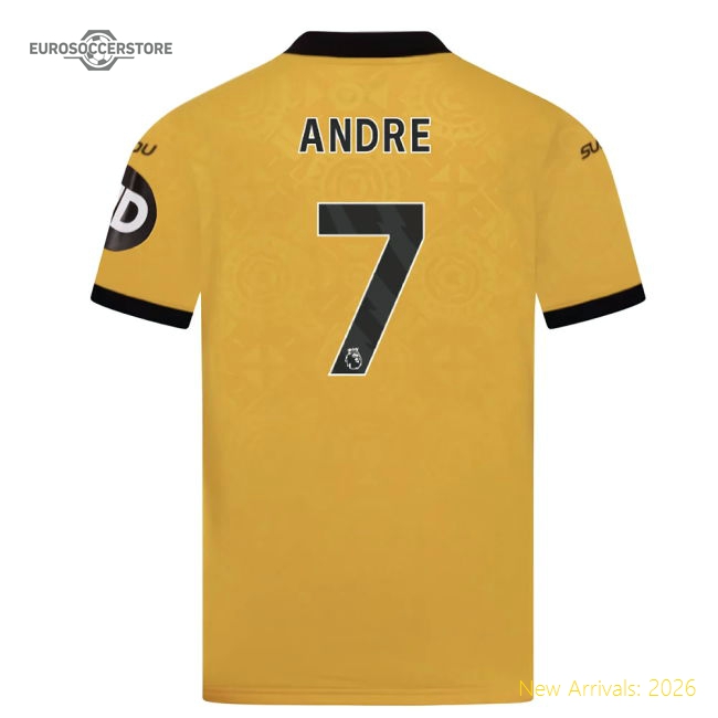 2025-2026 Wolves Home Shirt (Kids) (Andre 7)