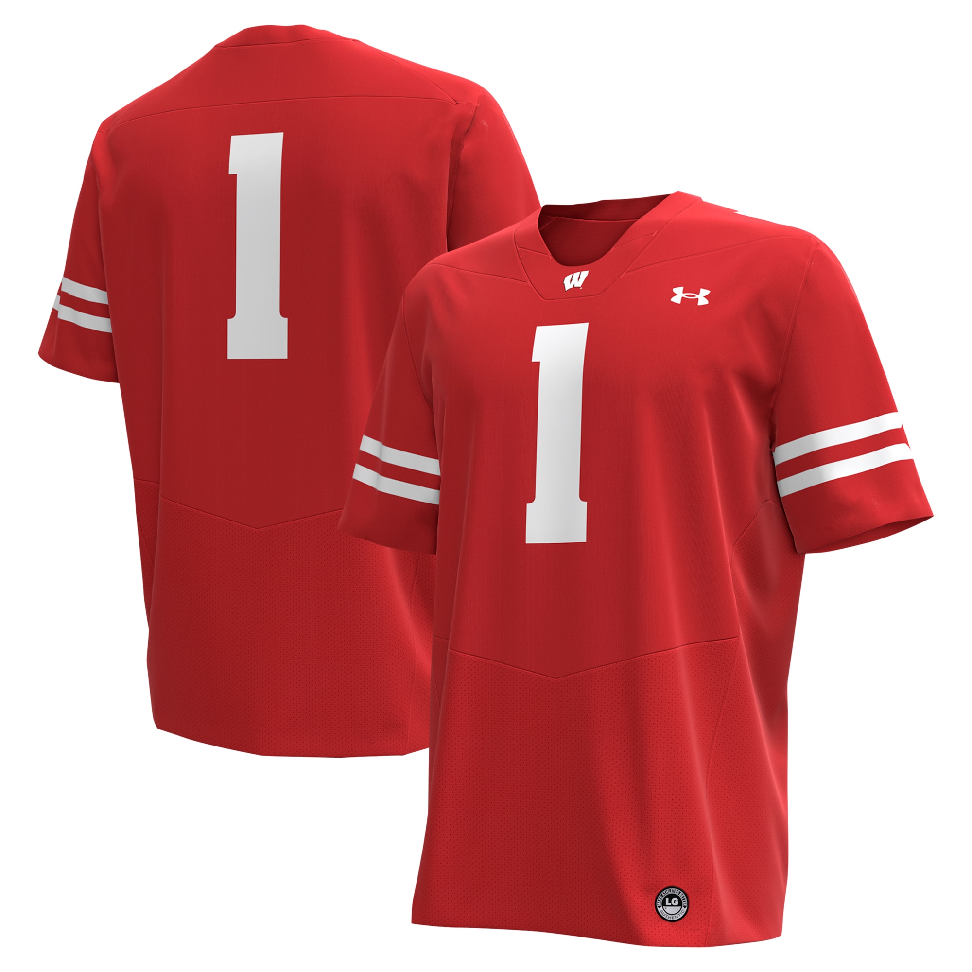 #1 Wisconsin Badgers Replica 2026 Season Football Jersey - Red