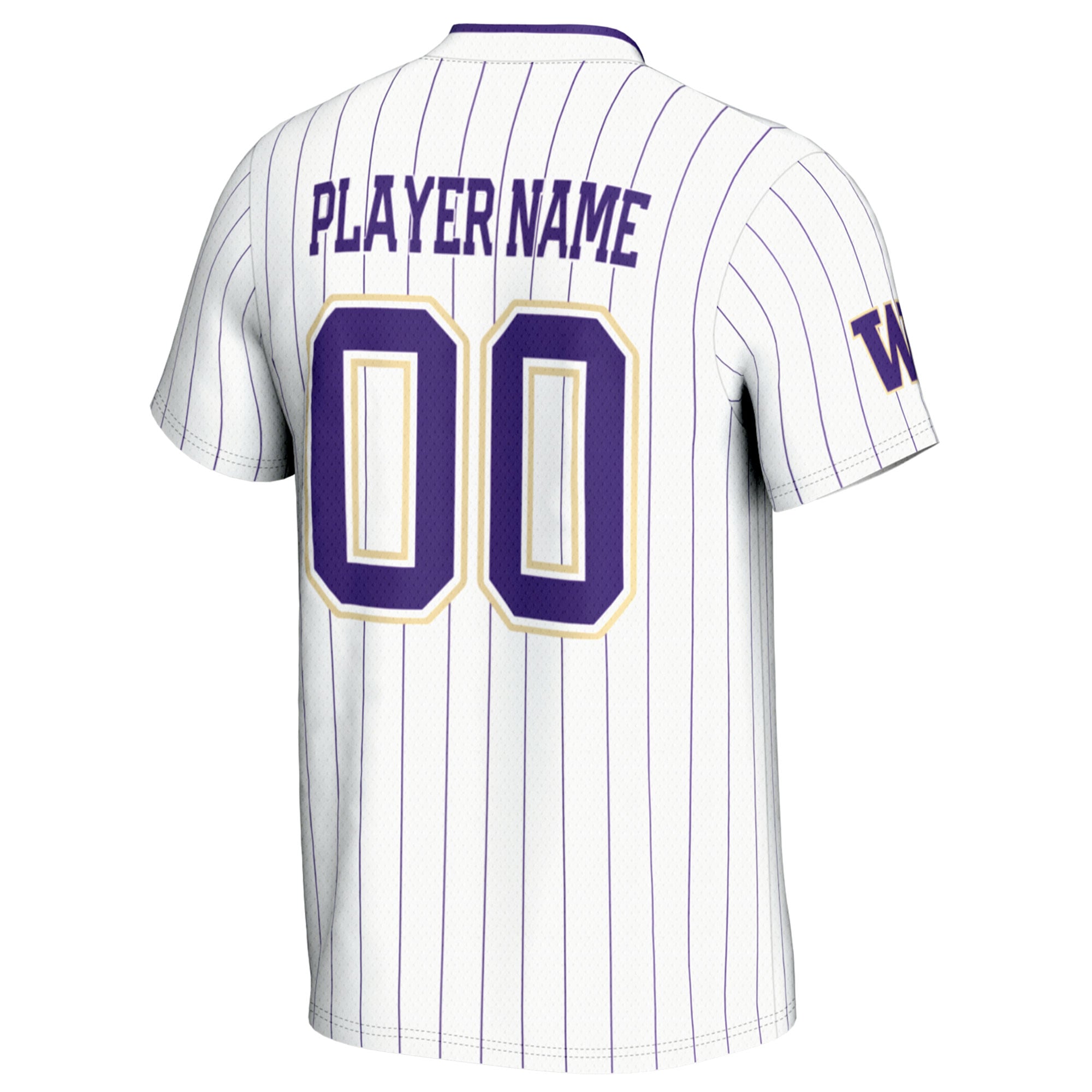 Washington Huskies GameDay Greats Youth NIL Pick-A-Player Lightweight Softball Jersey - White