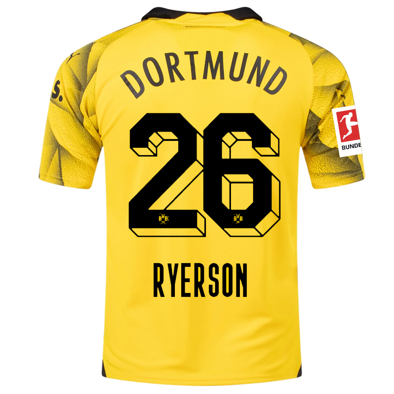 Borussia Dortmund Ryerson 2023-2024 Bun Third Jersey – Authentic Shirt