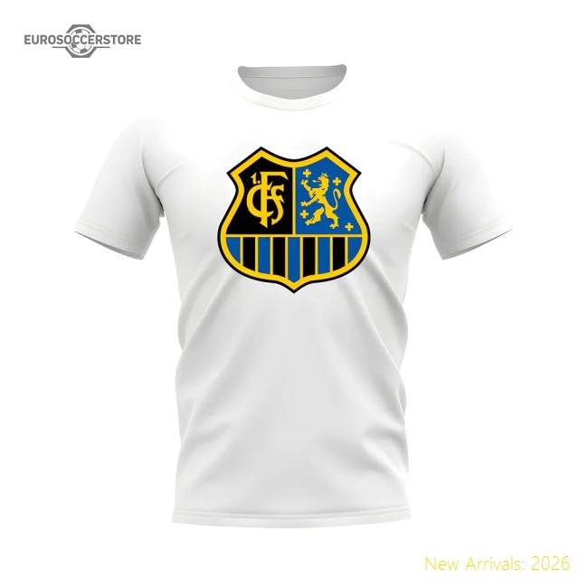 Trending Popular Saarbrucken Badge T-Shirt (White)