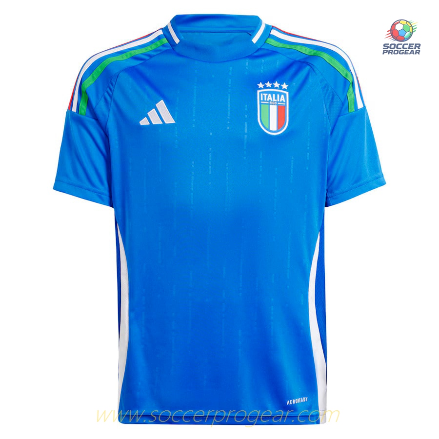 Italy Home Football Soccer Shirt 2024-2025 Edition Season Kids