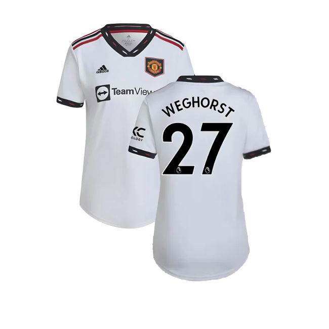 Licensed Copy Man Utd Away Fan Jersey for Adults (Weghorst 27) (1)