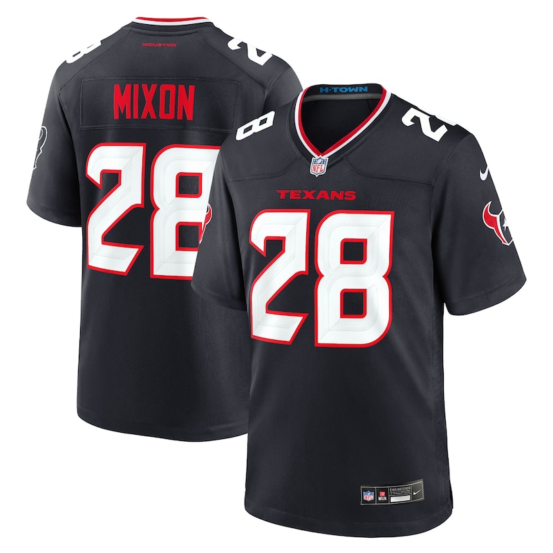 None Joe Mixon HOU Texans Retro Genuine Jersey Game Day Wear
