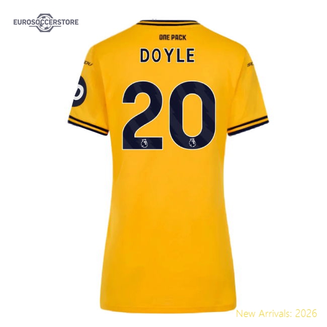 2024-2025 Wolves Home Fan Version Womens Shirt Football Fan Apparel