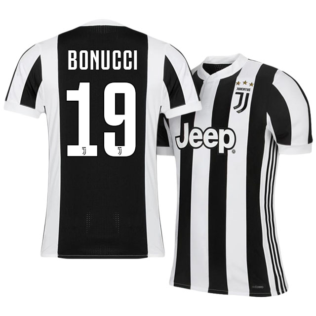 Juventus Home 201718 Leonardo Bonucci 19 Soccer Jersey Shirt -