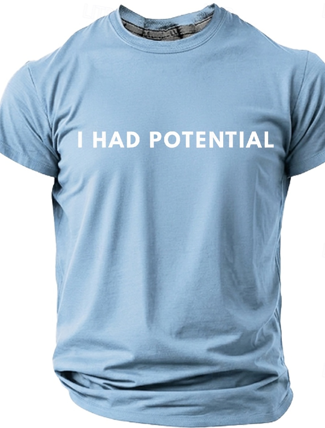Men's I Had Potential Funny Sarcastic Quote Minimalist Meme T Shirt Graphic Regular Fit Gifted Child Burnout Humor Casual Daily Designer Clothing Apparel S M L XL XXL XXXL