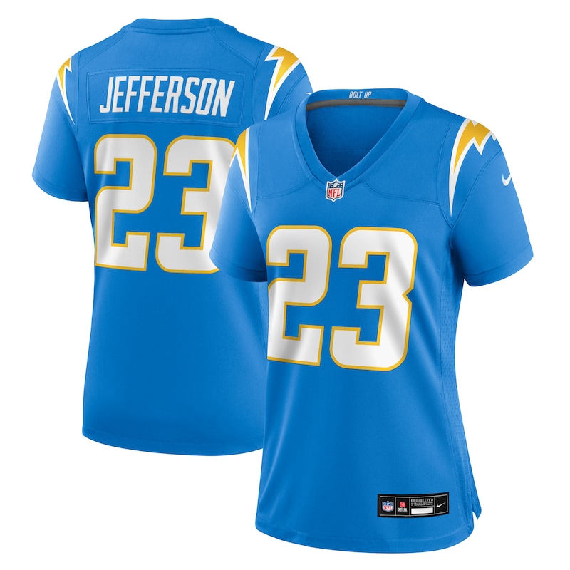 None Tony Jefferson LA Chargers Vintage Premium Material Jersey