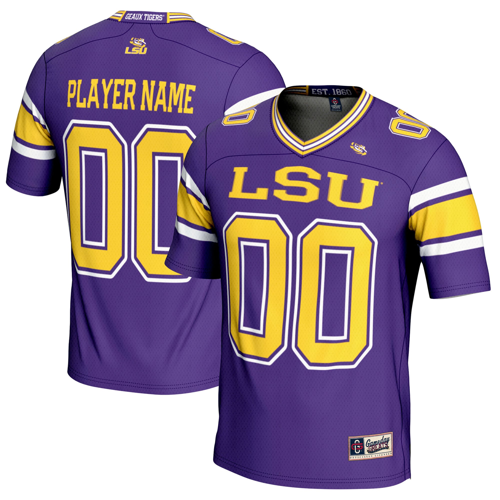 LSU Tigers GameDay Greats NIL Pick-A-Player 26/27 Football Jersey - Purple
