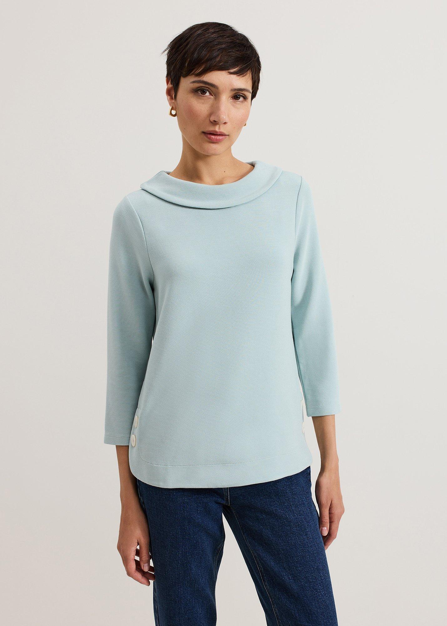 Remy Textured Cowl Neck Top