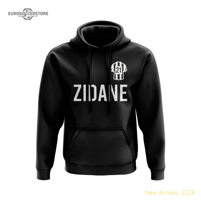 Official Best-Selling Zinedine Zidane Juventus Number Hoody (Black)
