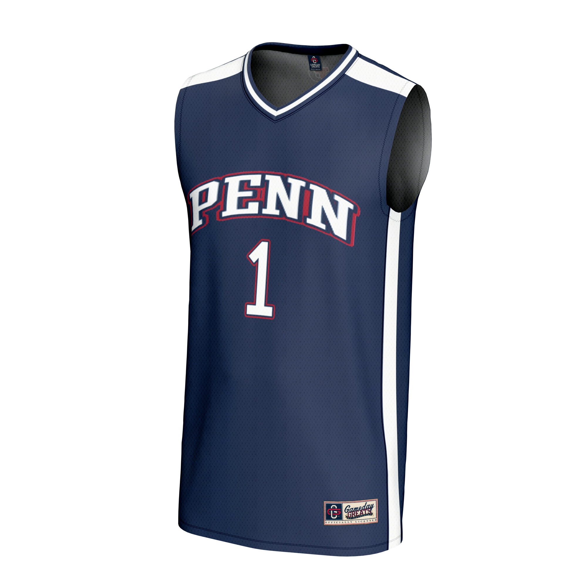 [DDG] Pennsylvania Quakers GameDay Greats Youth Lightweight Collegiate Basketball Fashion Jersey - Navy