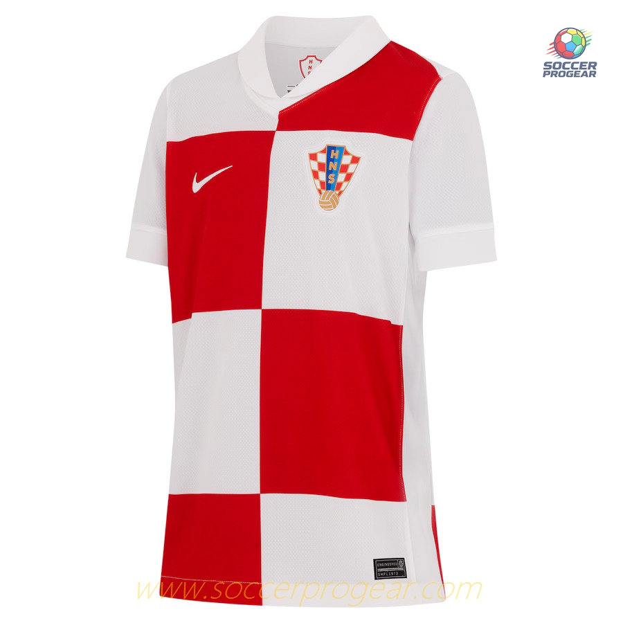 Croatia Home Kids Soccer Uniform Football Jersey 2024/25 Collection