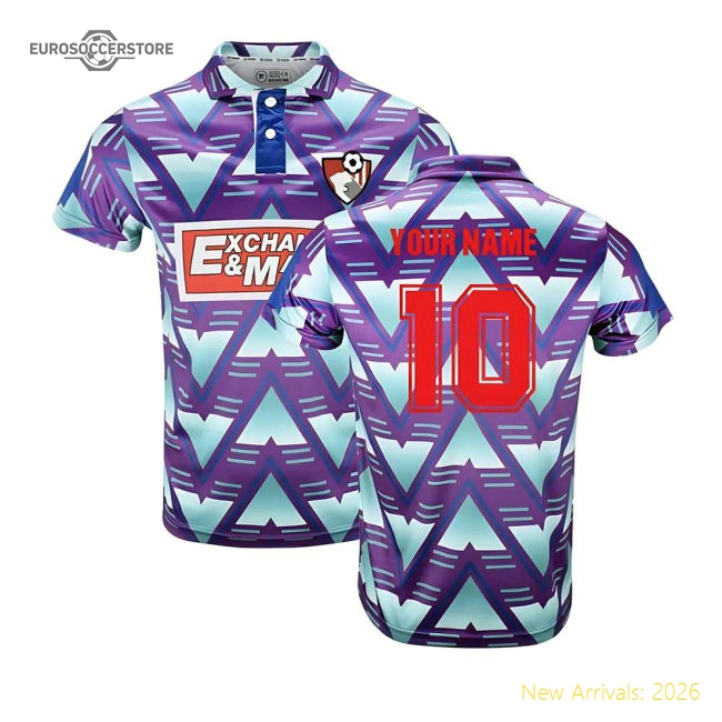 1992-1994 Bournemouth Retro Away Shirt Your Name Fan Edition