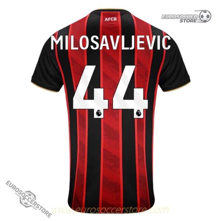 MILOSAVLJEVIC's 44 Bournemouth Home Jersey for the 25-26 season.