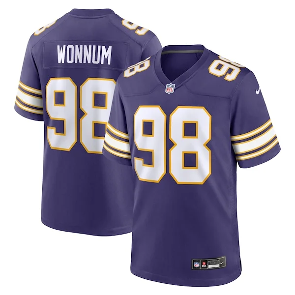 None Game NFL Jersey - Purple | Elite Football Apparel | NFL Football