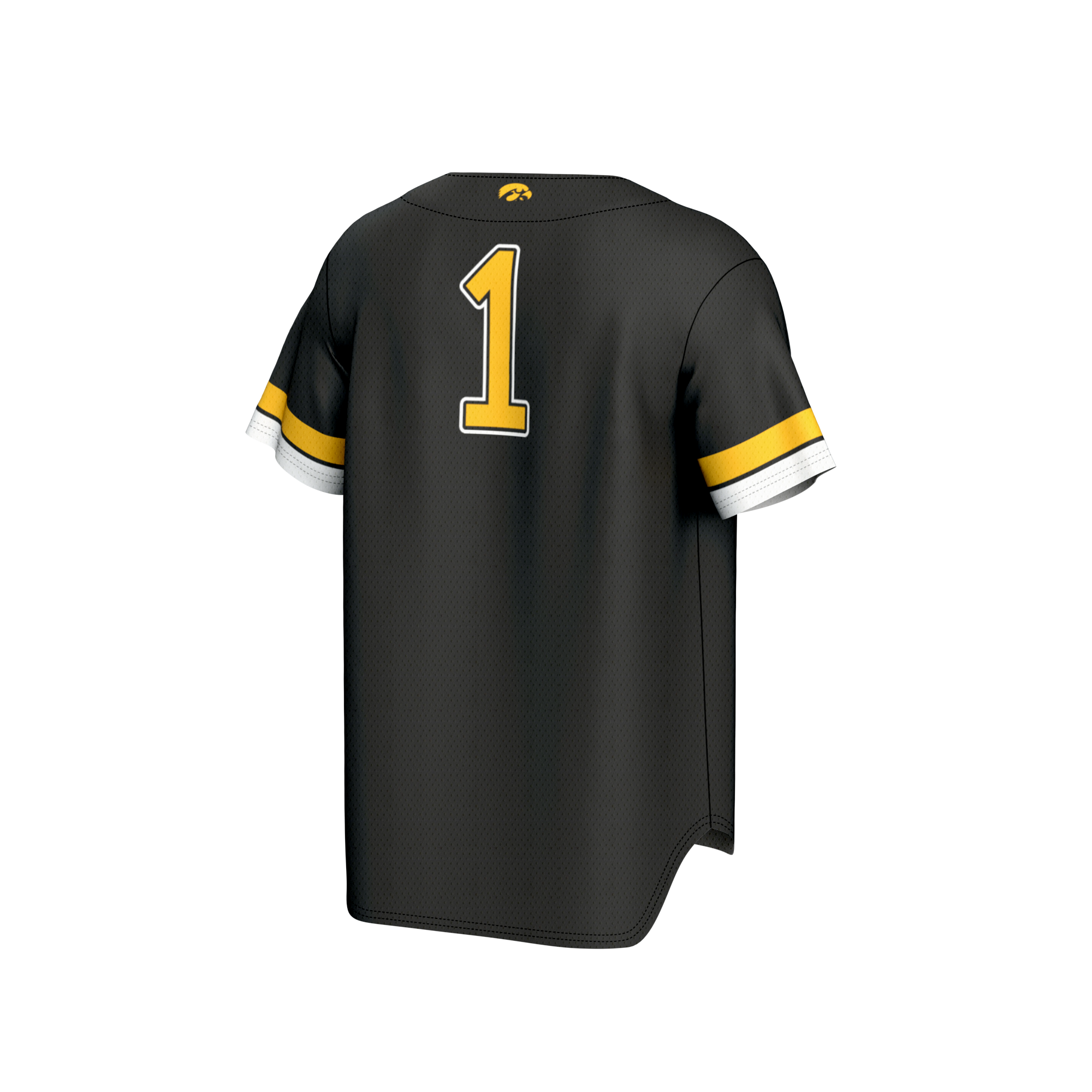 [NJP] Iowa Hawkeyes GameDay Greats Youth Lightweight Collegiate Baseball Fashion Jersey - Black
