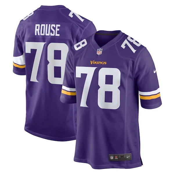 None Walter Rouse Game Jersey - Purple | NFL Player Jersey | NFL Footb