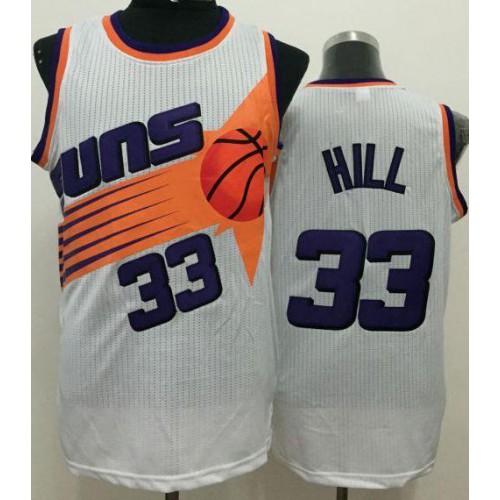 Suns White Phoenix Suns #33 Jersey - Economical Basketball Jersey