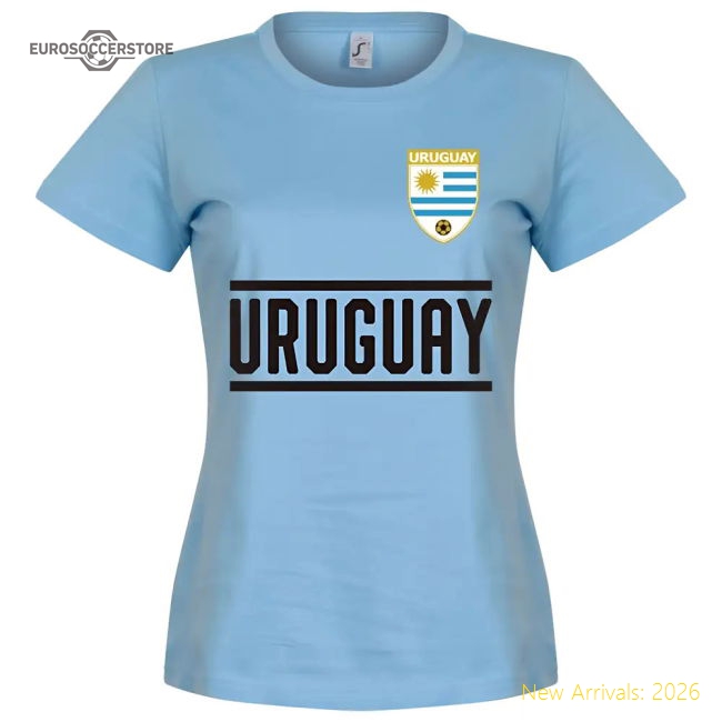 Uruguay Team Womens T-Shirt - Sky