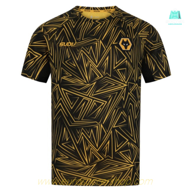 2025-2026 Wolves Home Pre-Match Shirt (Black) (Arokodare 14)