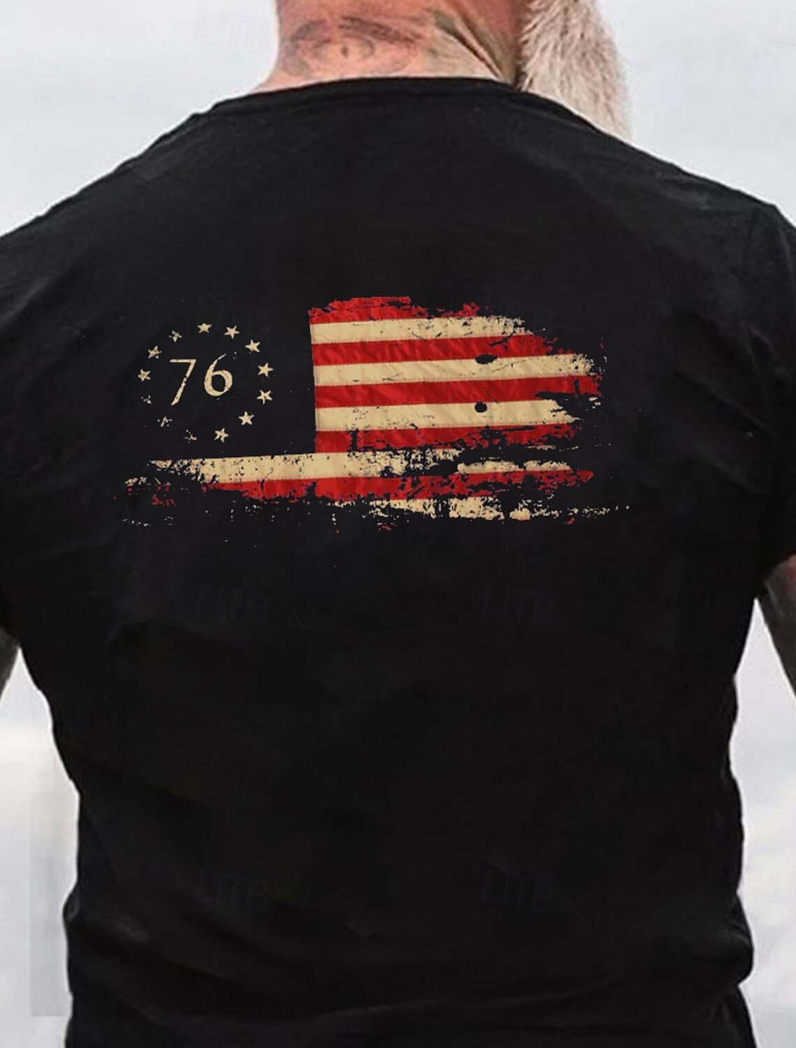 4th of July 2026 250th Memorial Day Patriotic Patriot 3D Print Crew Neck Short Sleeve T-Shirt Casual Daily Street