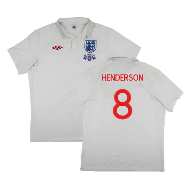 Authentic England 2009-10 World Kit Football Team Tournament Jersey