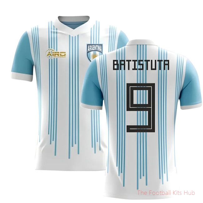 2025-2026 Argentina Home Concept Football Shirt (Batistuta 9)