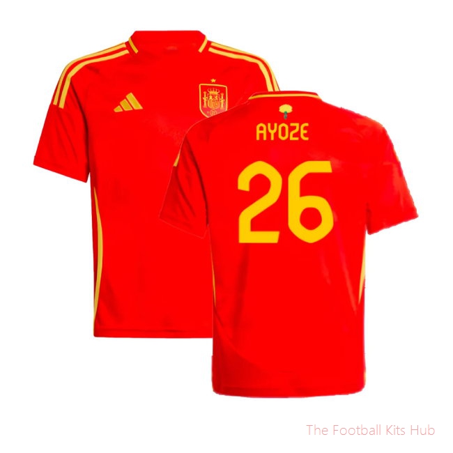 [LK] 2024/25 Spain Home Shirt (Kids) (Ayoze 26)