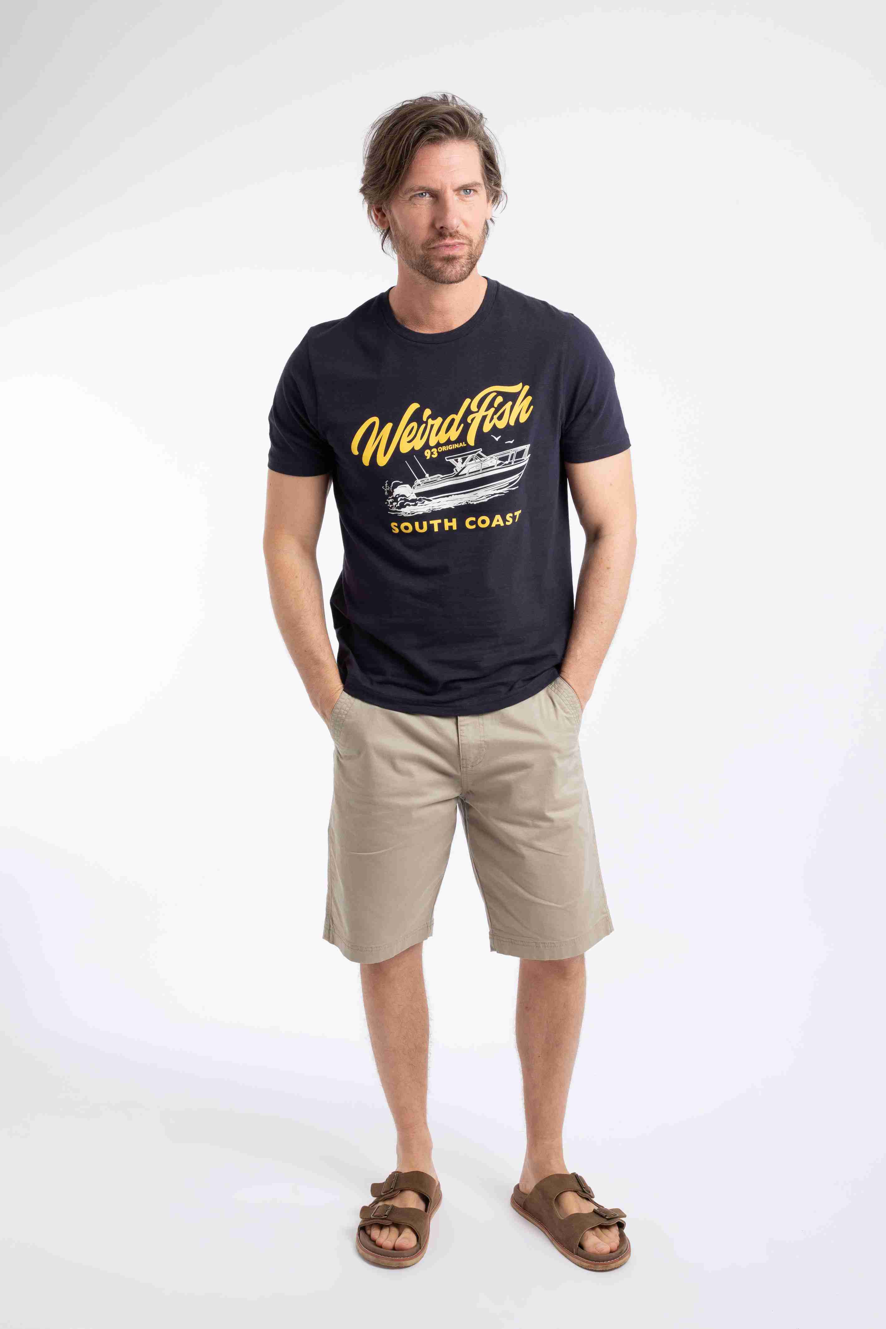 South Coast Front Print Graphic T-Shirt Midnight