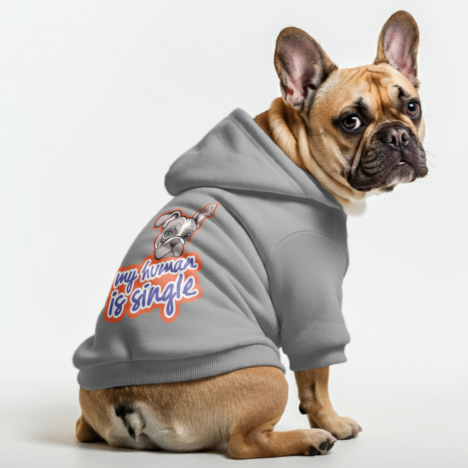 French Bulldog My Human Is Single Personalized French Bulldog Hoodies