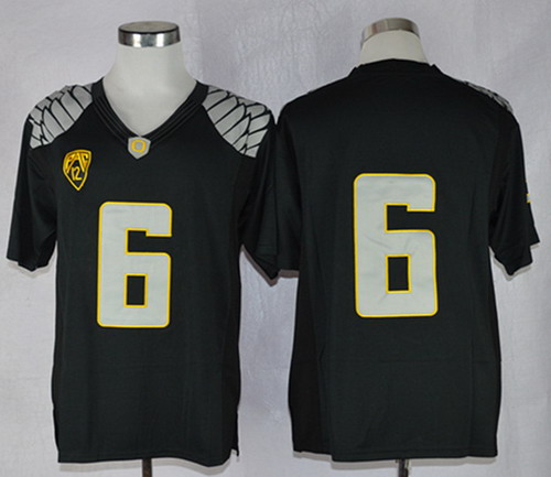 Men's None Charles Nelson #6 college football Black 2013 durabl Jersey