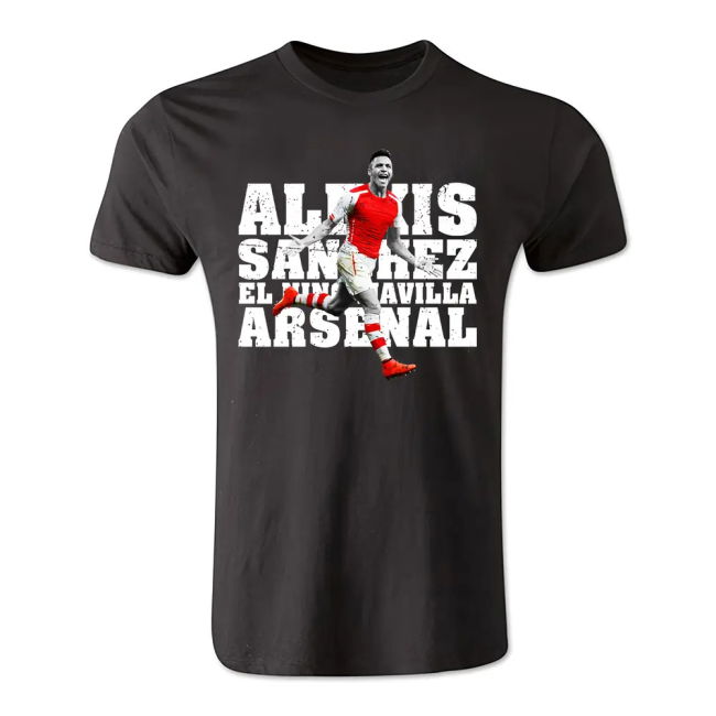 Alexis Sanchez Arsenal El Nino Maravilla T-Shirt (Black)