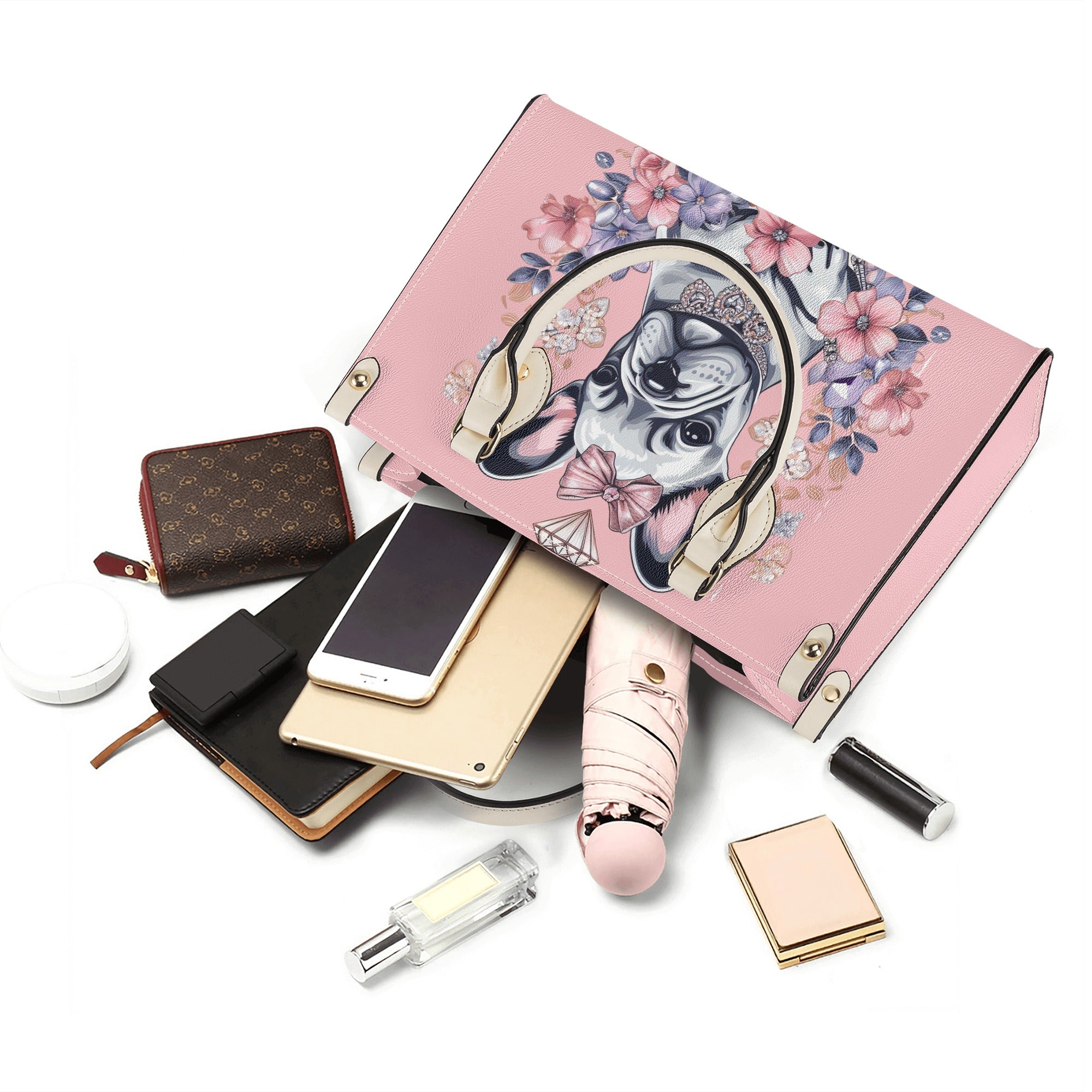 French Bulldog Lover Ginger Luxury Women Handbag Cute Frenchie Fan Gear