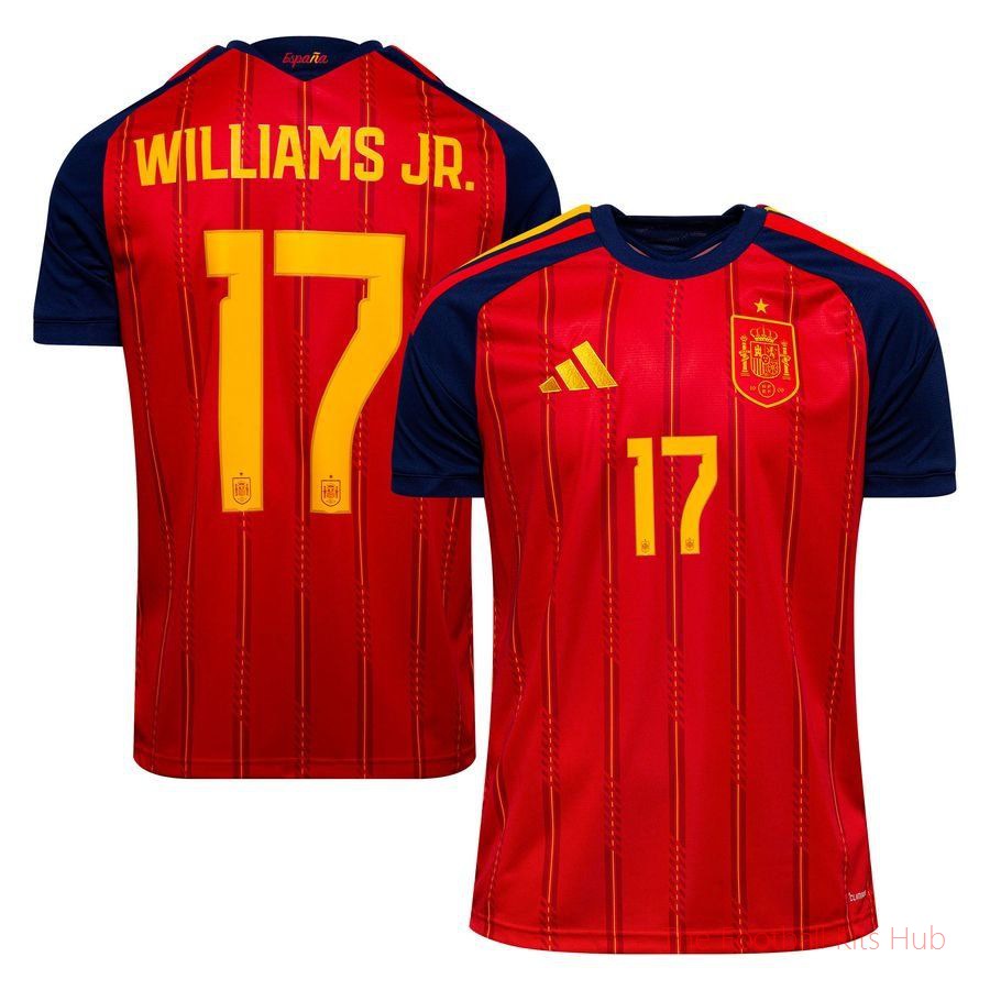 [JED] Spain Home Shirt World Cup 2026 WILLIAMS JR. 17