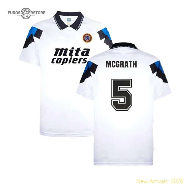 Official Aston Villa 1990 Away Shirt (mcgrath 5) - Premium Quality