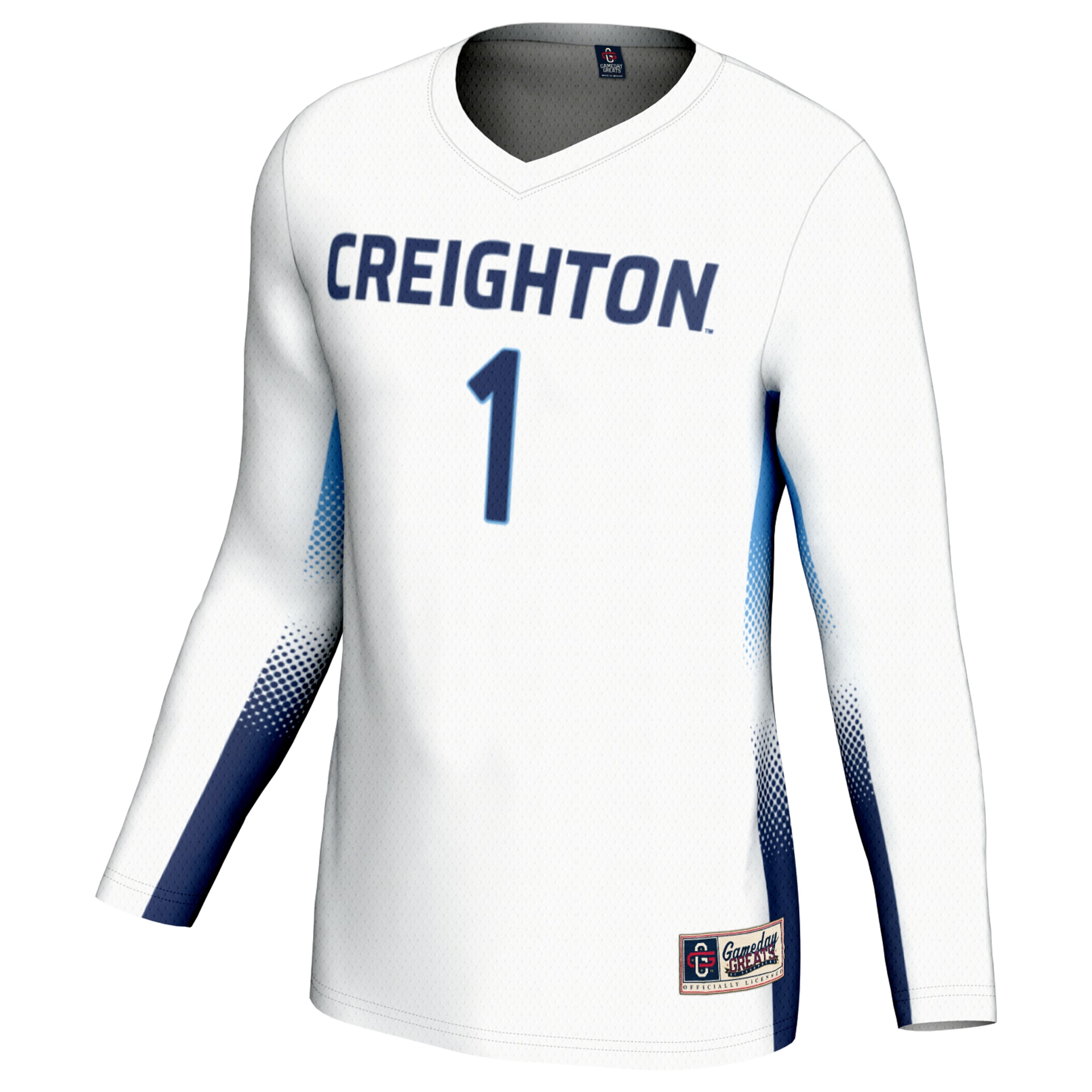 [DDG] Creighton Bluejays GameDay Greats Youth Lightweight Women's Volleyball Jersey - White