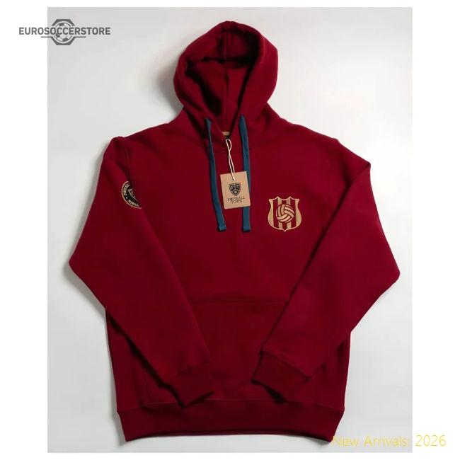 Blaugrana Retro Football Hoodie (red) - Competitive Price