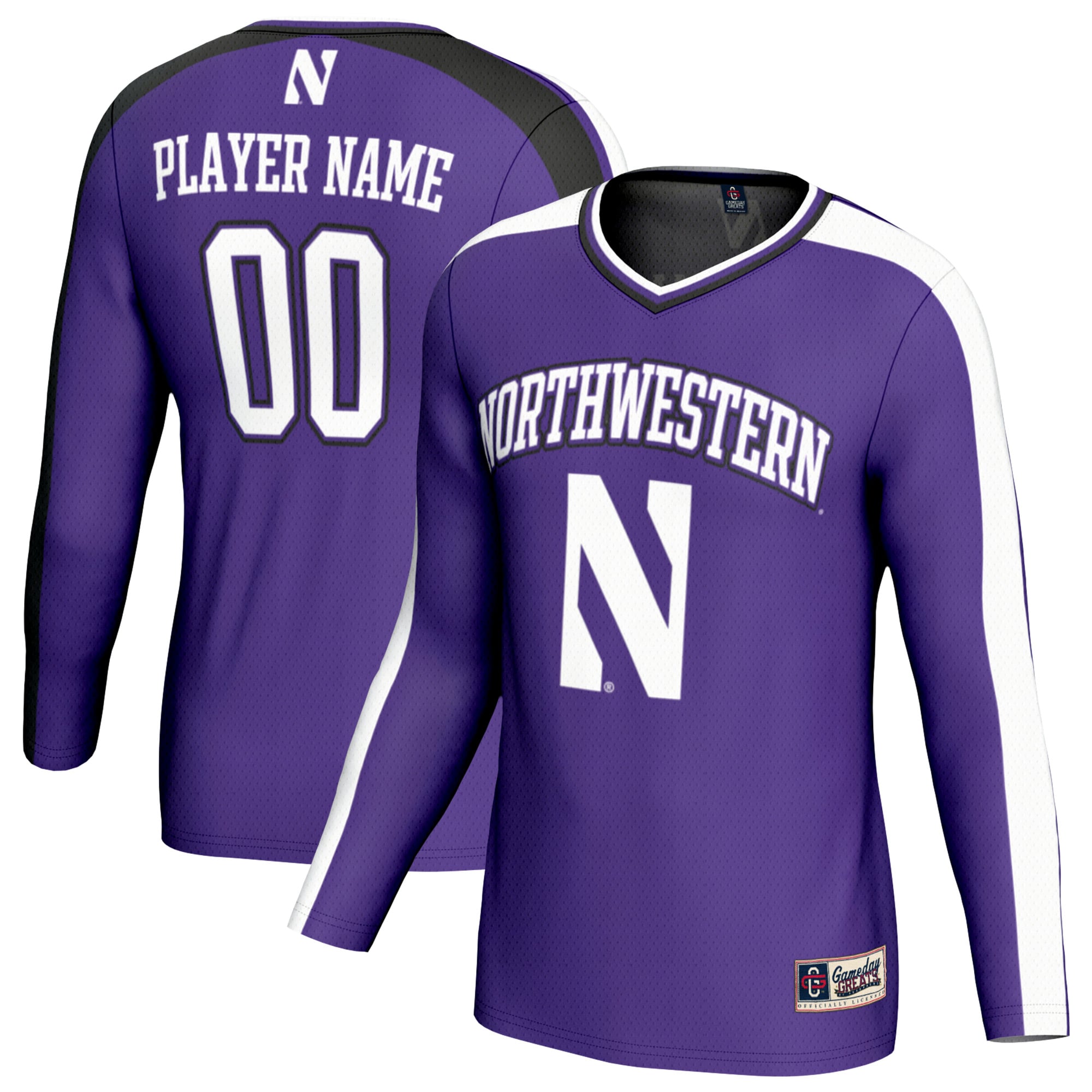 Northwestern Wildcats GameDay Greats Unisex NIL Pick-A-Player Collegiate Women's Volleyball Lightweight Fashion Jersey - Purple
