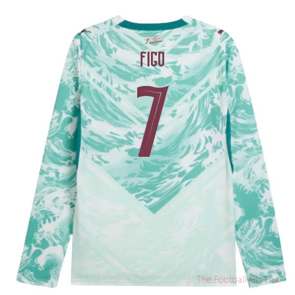 2026-2027 Portugal Long Sleeves Away Shirt (Figo 7)
