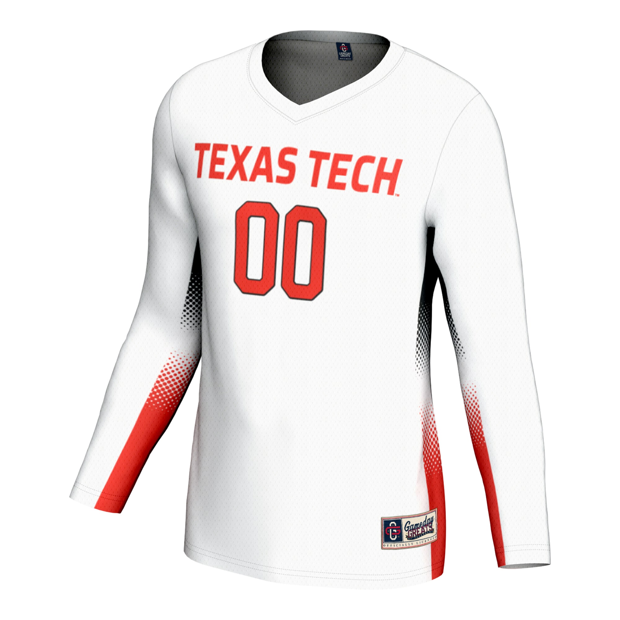 [DDG] Texas Tech Red Raiders GameDay Greats Youth Lightweight NIL Women's Volleyball Jersey - White