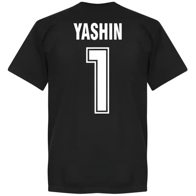 Russia Team Yashin T-Shirt - Black Authentic Quality Premium